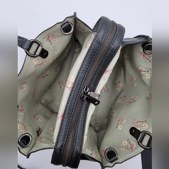 Coach 1941 Glovetanned Leather Rogue 30, Pine, interior w/ Floral print - Picture 10 of 16